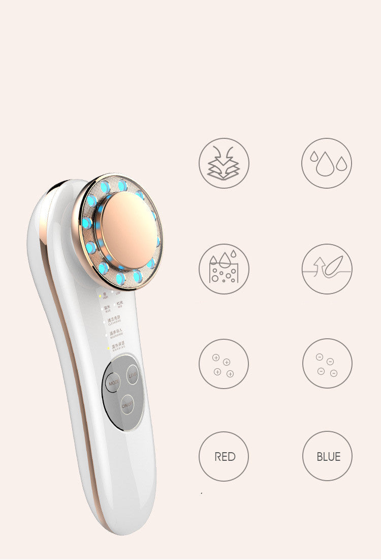 7-in-1 Facial Massager – Galvanic & High-Frequency Skin Tightening Machine