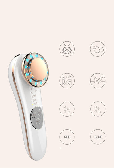 7-in-1 Facial Massager – Galvanic & High-Frequency Skin Tightening Machine
