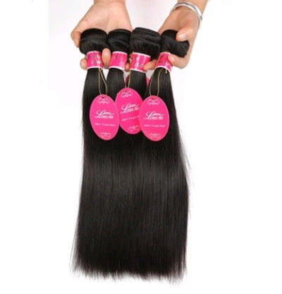 Straight Human Hair Extensions – Natural Color