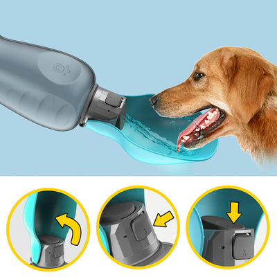 Portable Dog Water Bottle Leakproof 800ml