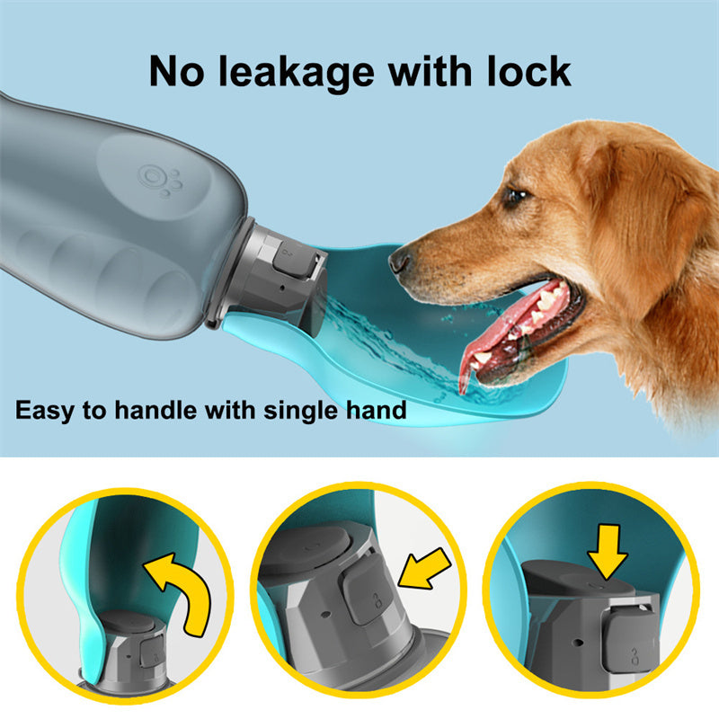 Portable Dog Water Bottle Leakproof 800m
