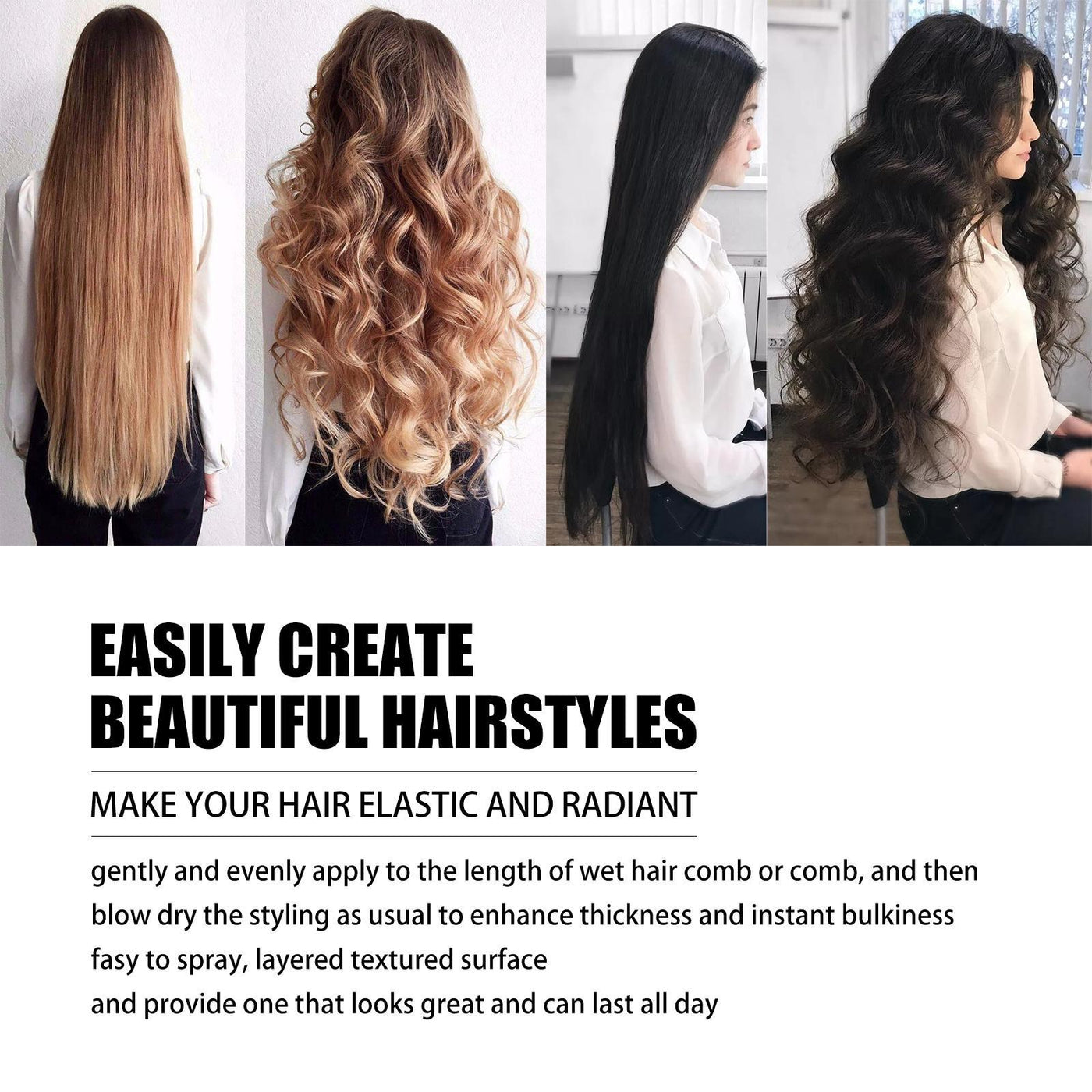 Hair Setting Spray - Volumizing  Moisturizing Styling Spray