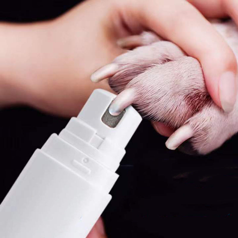Electric Pet Nail Polisher with Light – Quiet Dog & Cat Nail Grinder