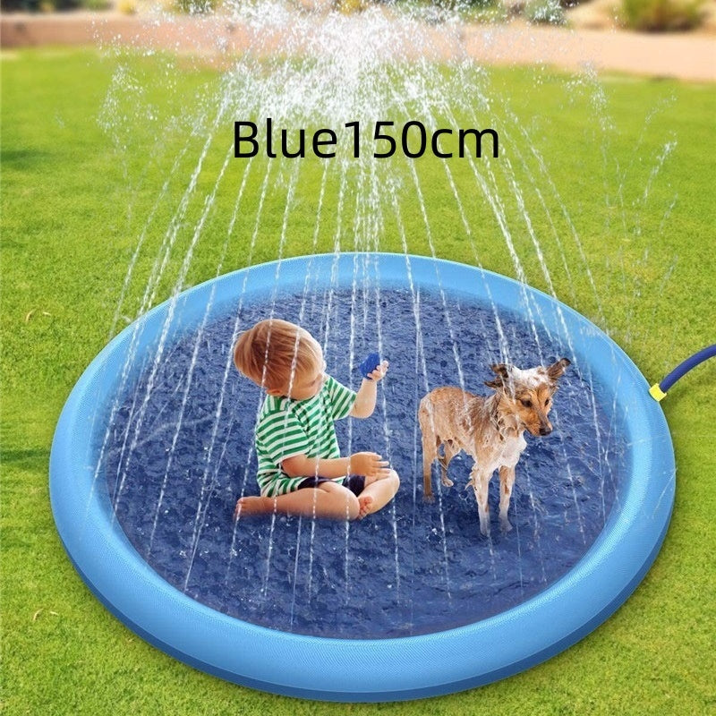 Non-Slip Splash Pad – Outdoor Water Play Mat for Kids & Dogs