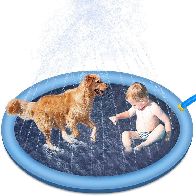 Non-Slip Splash Pad – Outdoor Water Play Mat for Kids & Dogs