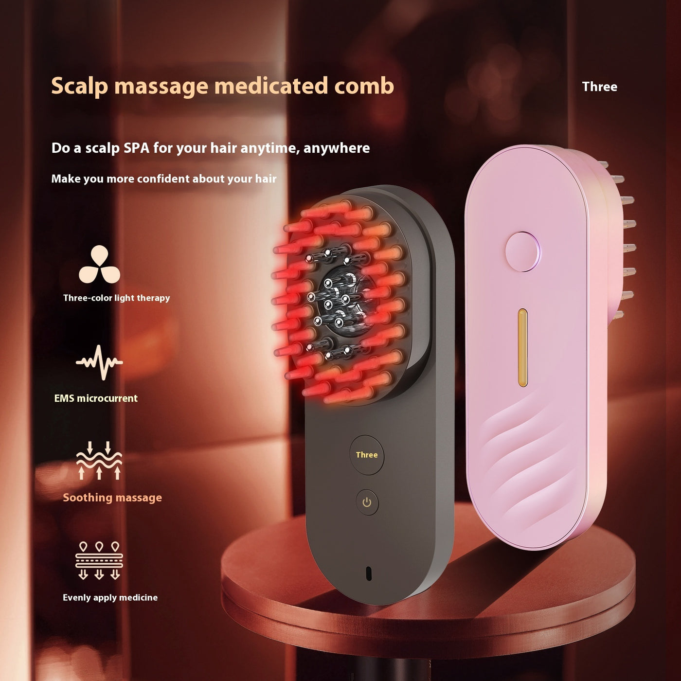 Smart Red Light Hair Comb - Luxepetique