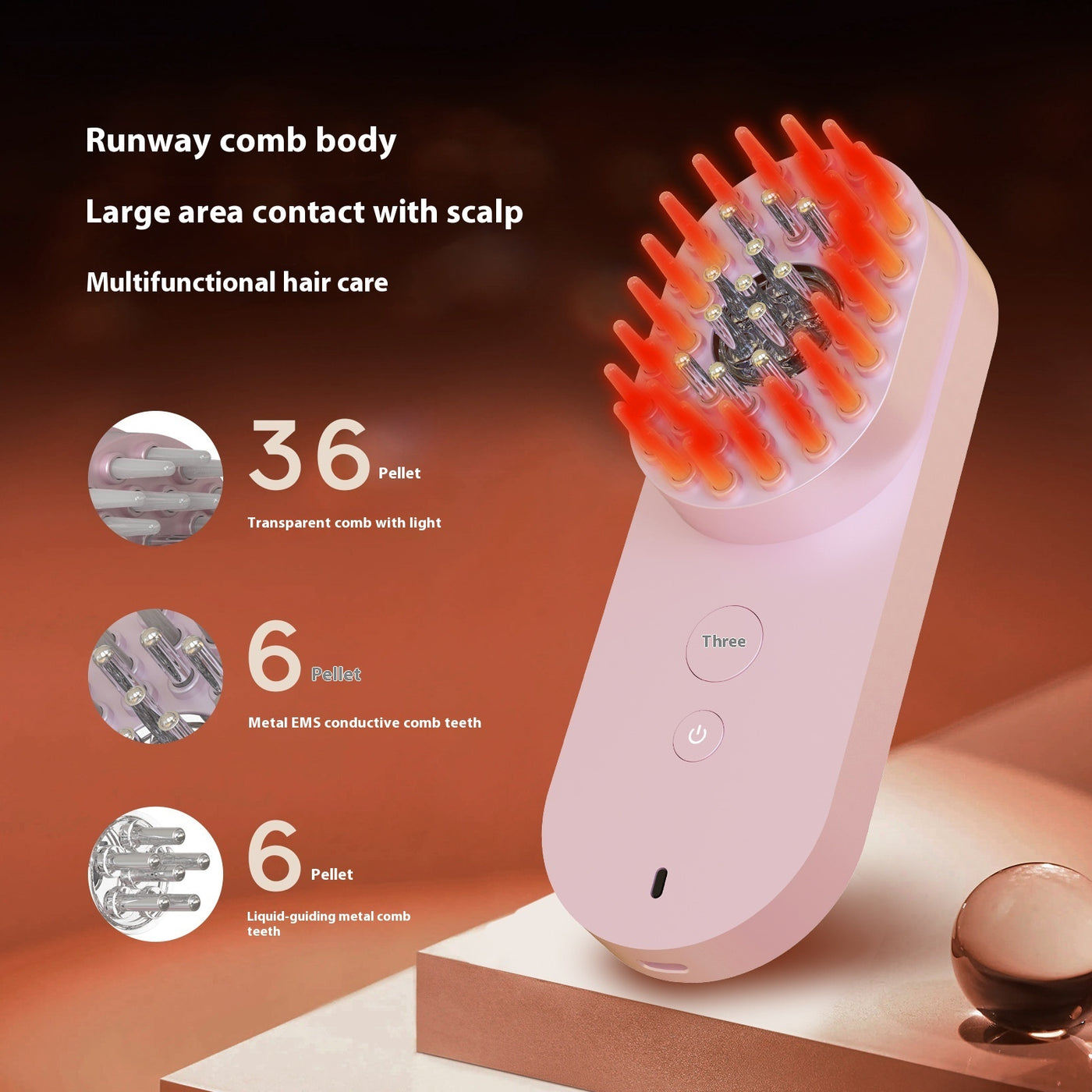 Smart Red Light Hair Comb - Luxepetique