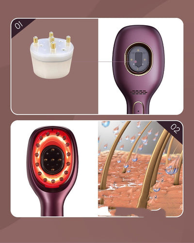 Red & Blue Hair Growth Comb