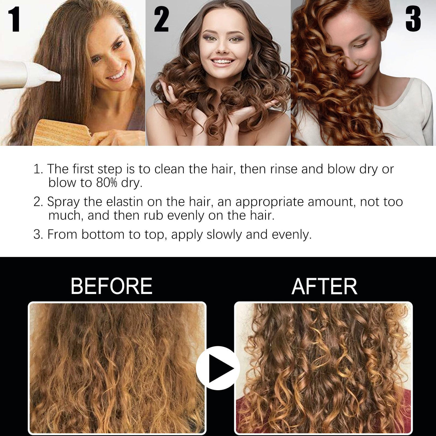 Hair Setting Spray - Volumizing  Moisturizing Styling Spray