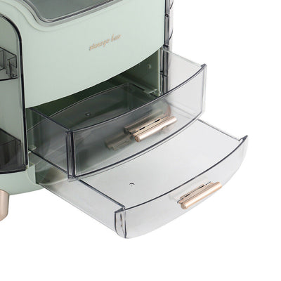 Large Cosmetic Skincare Organizer Box | Makeup Storage Case with Drawers