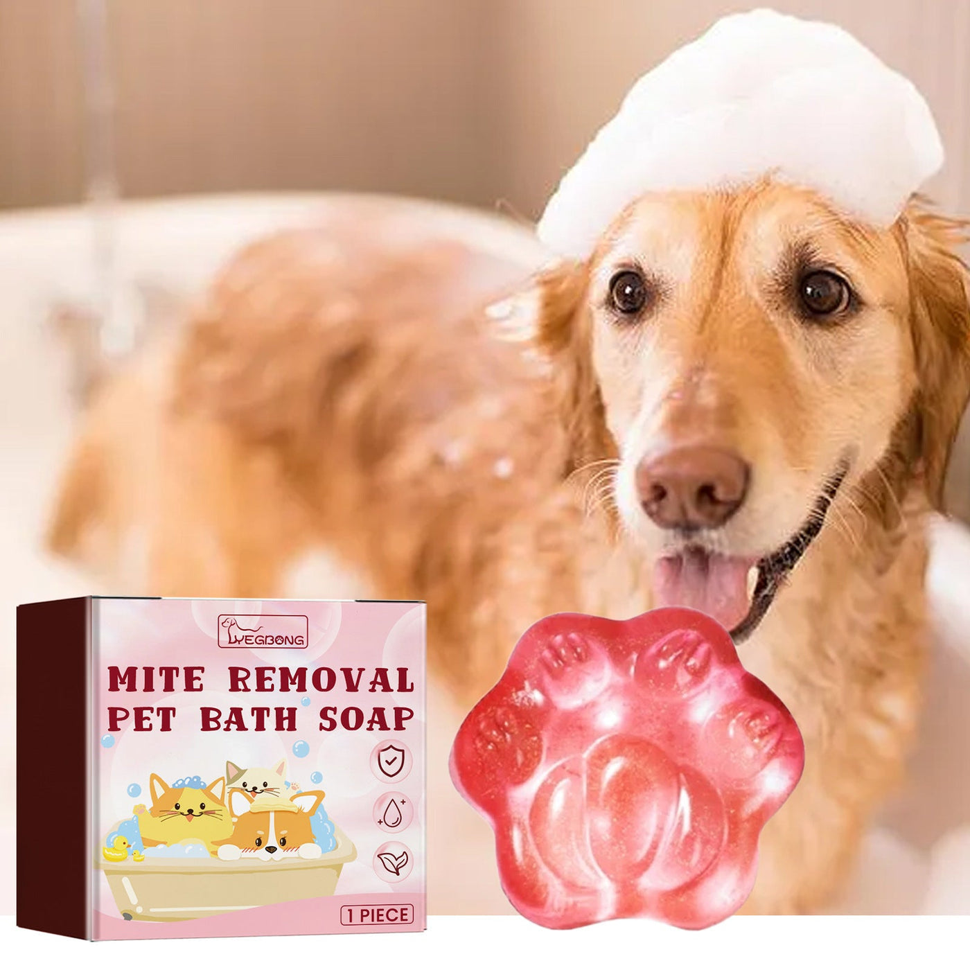 Pet Hair Anti-mite Cleaning Soap