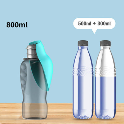 Portable Dog Water Bottle Leakproof 800ml