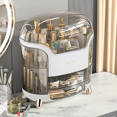 Large Cosmetic Skincare Organizer Box | Makeup Storage Case with Drawers