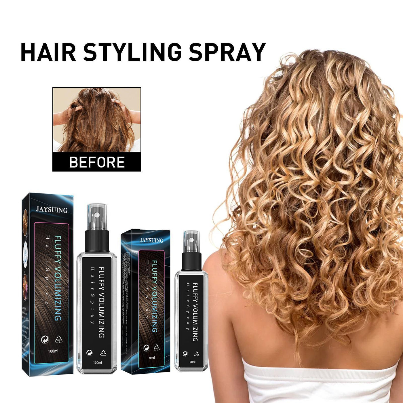 Hair Setting Spray - Volumizing  Moisturizing Styling Spray